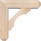 Ekena Millwork Olympic Craftsman Smooth Bracket w/ Offset Brace, Douglas Fir, 5 1/2"W x 18"D x 18"H BKT0604X18X18OLY04SDF - alternate 3